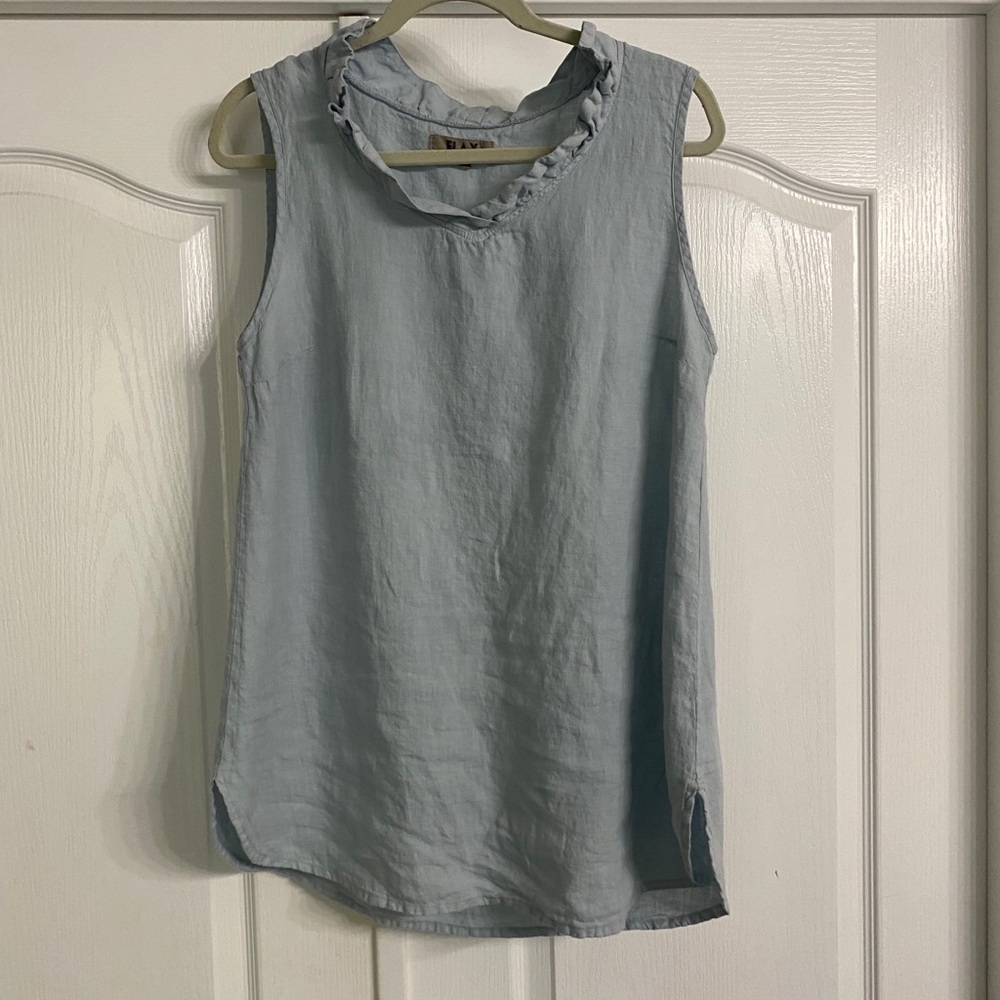 Flax Sleeveless linen tunic